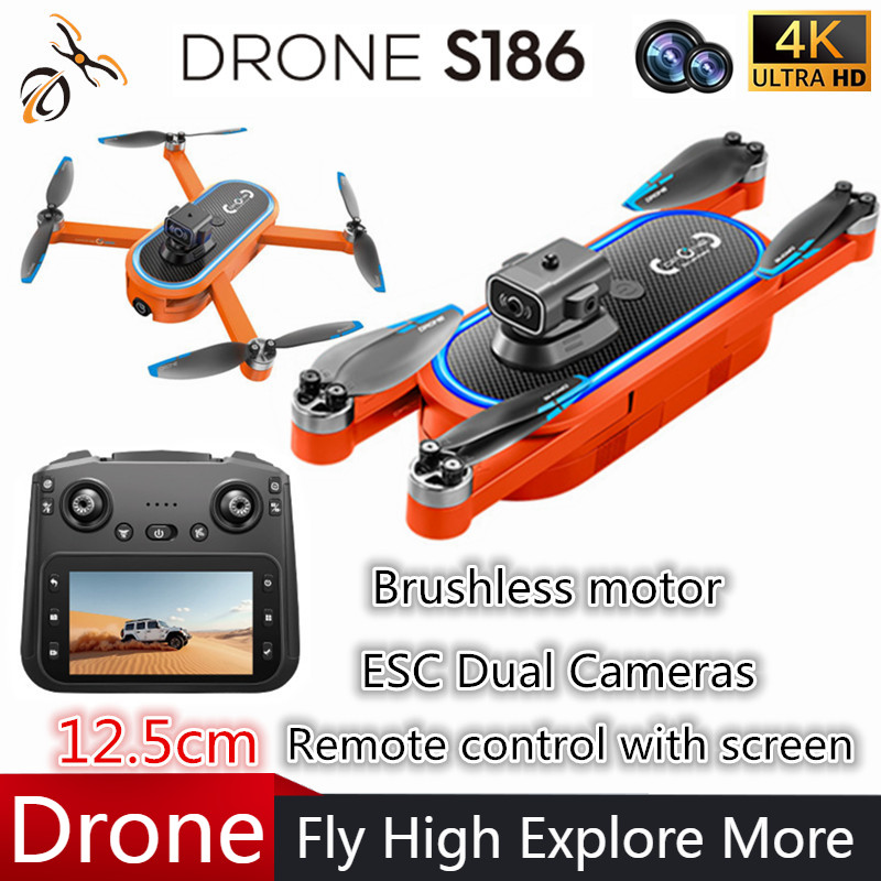 Drone Camera With Gimbal - 2025 S186 ドローン プロ仕様 4K HD