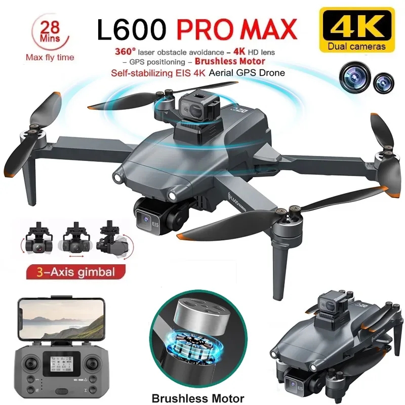 Drone Camera Hd - L600 プロマックス GPS ドローンプロフェッショナル 4K 3