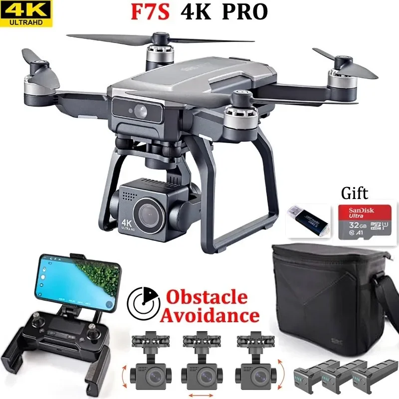 Drone Camera With Gimbal - SJRC F7s 4K PRO ドローン 4K