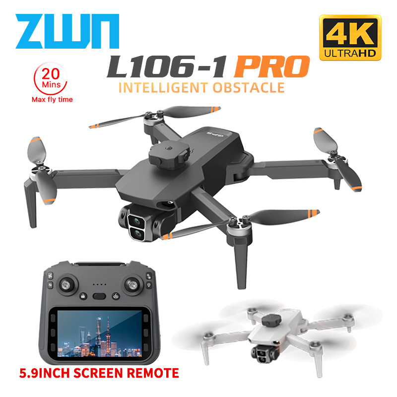 Drone Camera Professional - L106-1PRO GPS プロフェッショナルドローン 4K HD カメラスクリーンリモート