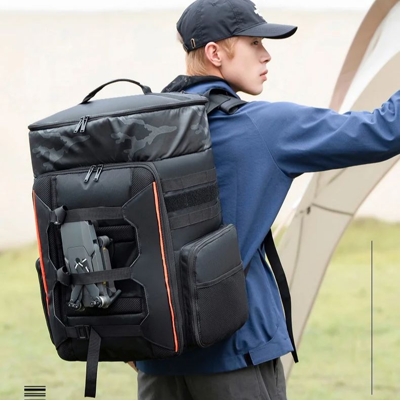 Drone Camera Waterproof - 33L FPV RC レーシングドローンバックパック、アウトドア旅行防水カメラ撮影バッグ、大容量旅行ハイキングバッグリュックサック