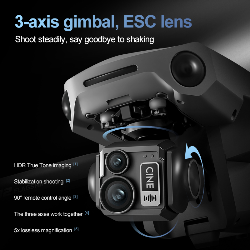 8K 3軸ジンバルブラシレス7.2インチタッチスクリーンFP - Drone Camera With Gimbal のレビューと価格