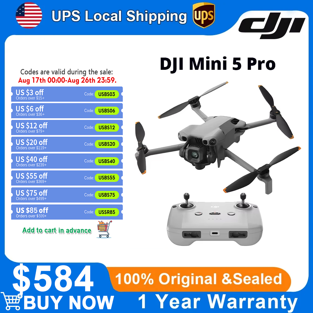 DJI Mini 5 Pro 超軽量ドローン（カメラ搭載、4 - Drone Camera Vlog のレビューと価格