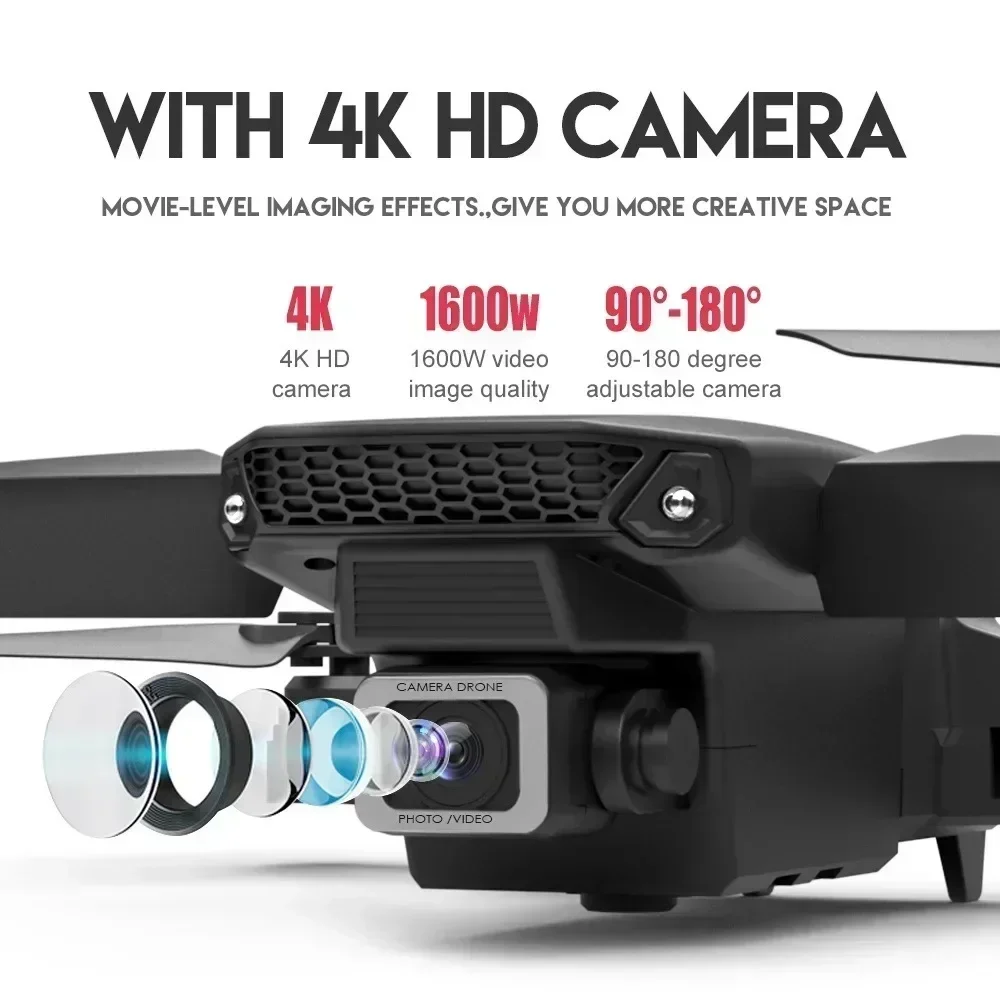折りたたみ式クワッドコプター,e88プロ広角fpv,wifi - Drone Camera Mount のレビューと価格