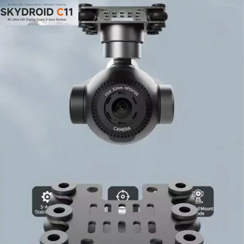 Skydroid C11 4K 3軸ジンバルカメラ、30倍デ - Drone Camera Waterproof のレビューと価格