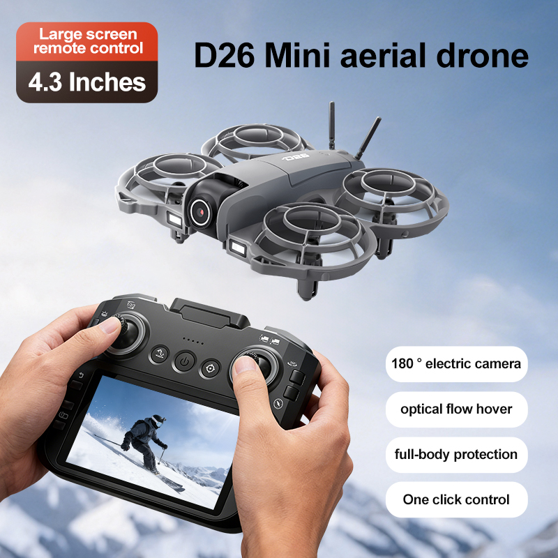 D26 ドローン 4K 空撮HD 180 °   カメラ付き - Drone Camera With Gimbal のレビューと価格