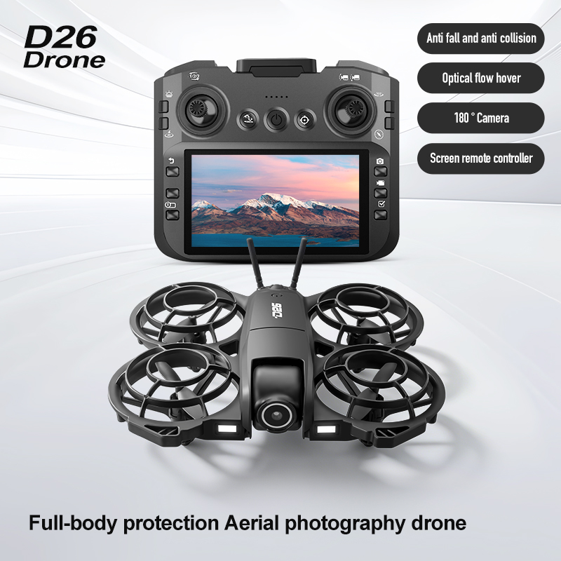 D26 ドローン 4K 空撮HD 180 °   カメラ付き - Drone Camera With Gimbal のレビューと価格
