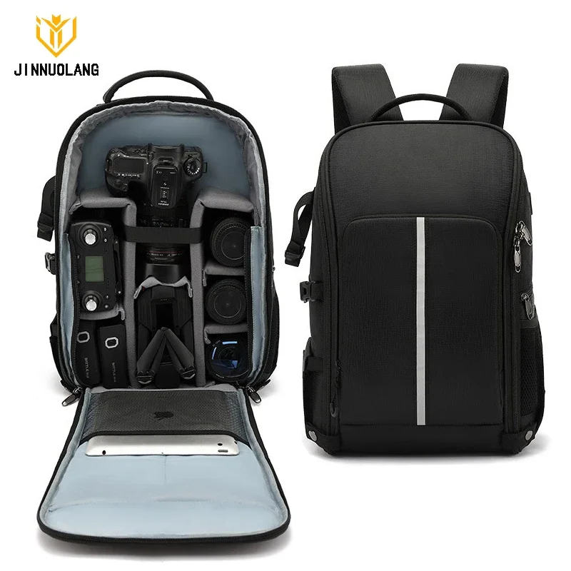 屋外写真バックパックデジタル一眼レフカメラバッグドローンラッ - Drone Camera Case のレビューと価格