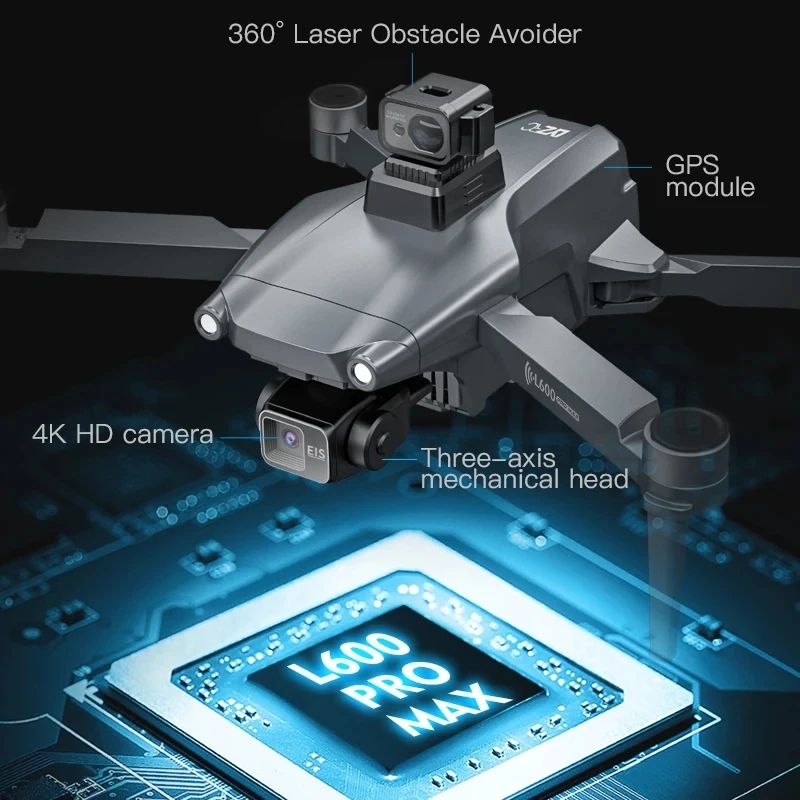 L600 プロマックス GPS ドローンプロフェッショナル  - Drone Camera Hd のレビューと価格